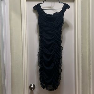 Worn once Express black off the shoulders mini dress size S